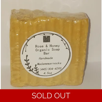 Rose & Honey Organic soap bar